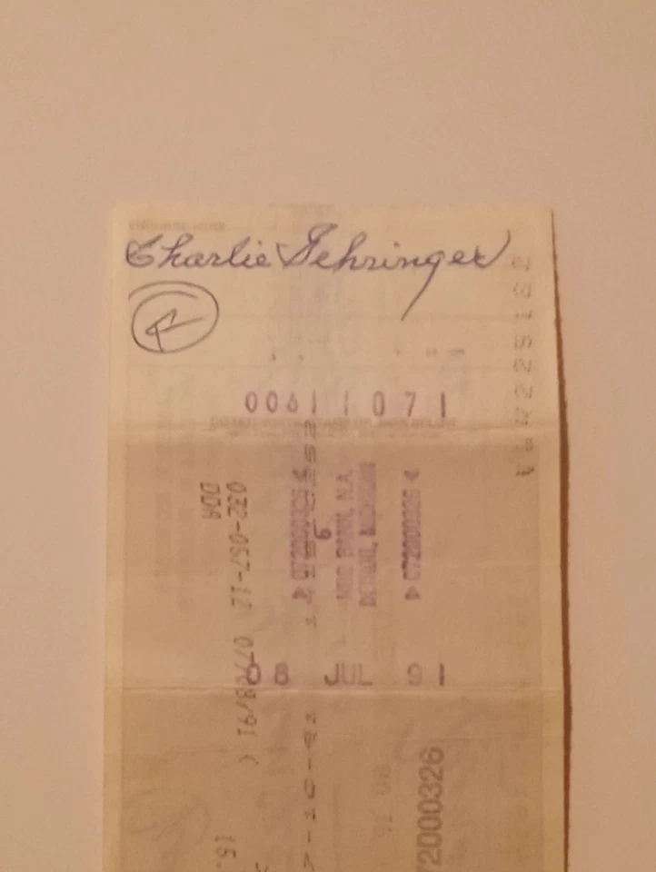 Charlie Gehringer Signed Personal Check JSA certified(CB99387) - Image 3 of 4