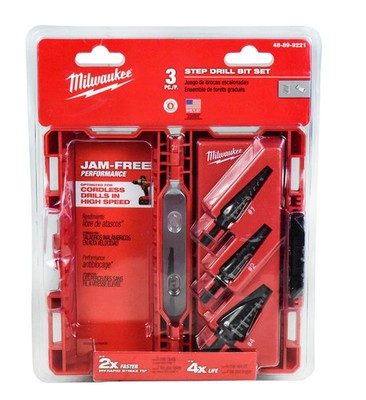 Milwaukee 48-89-9221 Milwaukee Tool Step Drill Bit Set - 3PC