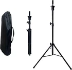 GL Hair Adjustable Wig Tripod Stand 78–150cm Metal Mannequin Stand Black Styling