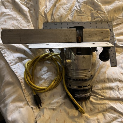 #ad Stanley Router Handheld Wood Planer Tool 91258 Motor w 82930 Electric Vintage $159.00