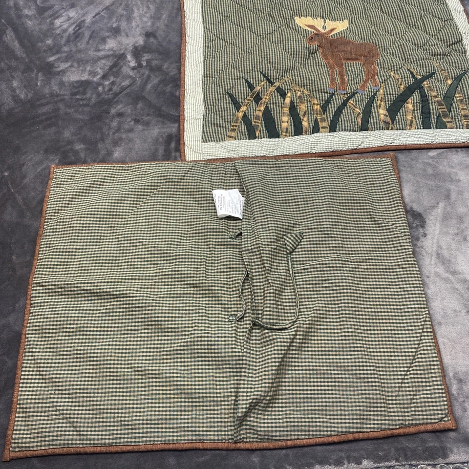 (2) Parche Magic acolchado alce almohada fundas retazos cuadros 20x25,5 100 % algodón Foto 4 de 4