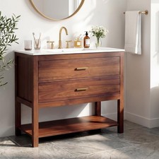 30''/36'' Bathroom Vanity Farmhouse Bathroom Storage Cabinet Vanity w/ Sink US