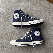 Converse Chuck Taylor All Star Blue denim & Faux Fur Lined High Tops - UK 6/39