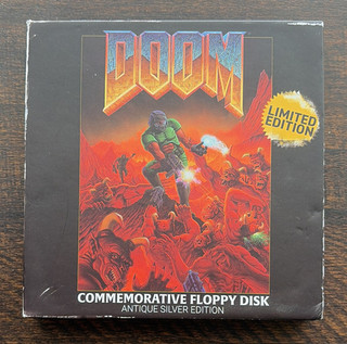 DOOM Commemorative Floppy Disk Antique Silver Limited Edition #/5000