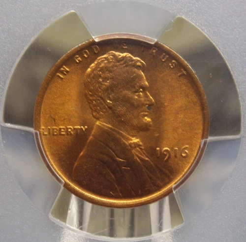 1916 "P" Lincoln WHEAT Cent Penny 1c PCGS MS65 RB #842 Red Brown Gem BU ECC&C