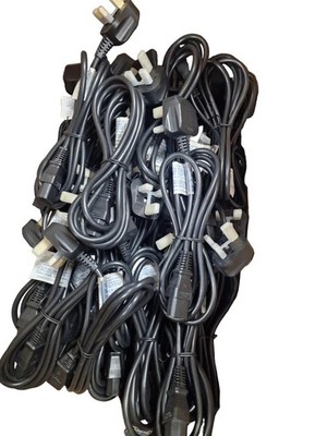 RESTPOSTEN 50x Netzteil Netzkabel Wasserkocher Leitung Kabel UK Stecker Kaltgeräte Brandneu