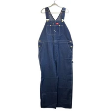 Dickies Mens Blue Dark 42X30 100% Cotton Overalls Workwear  