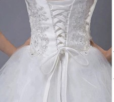 3PCS/Set Satin Wedding Dress Zipper Replacement Adjustable Corset Back Kit Lace