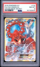 PSA 8 NM-MT Volcanion ex XY Steam Siege Secret Holo 2016 Pokemon 115/114 on eBay