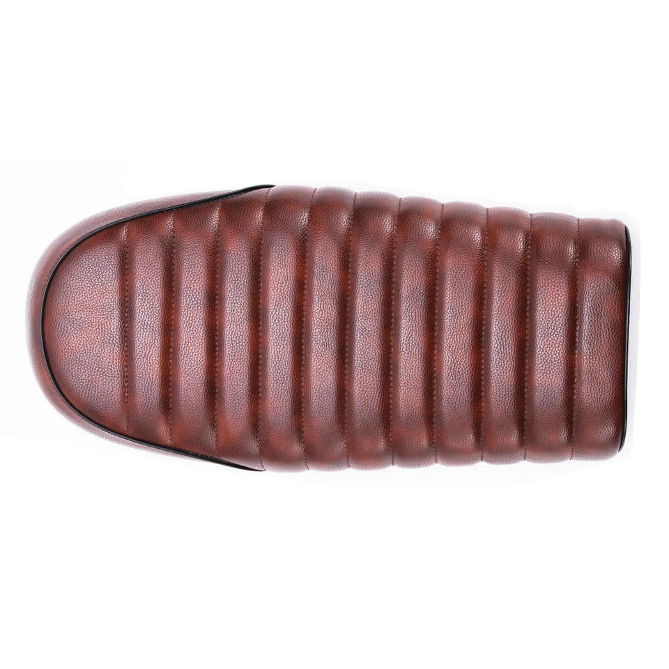 Motorcycle Cafe Racer Seat Flat Saddle PU For Honda CB 750 125 250 300 400 500 - Image 3 of 4
