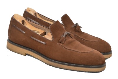 Hermes Shoes Mens Size 9 Suede Driving Loafers Made‎ In Italy Moccasin Luxury Hermes Shoes Mens Size 9 Suede Driving Loafers Made In Italy  main image 2