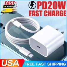 ⚡20W Super Fast Charger +Cable Type C For iPhone Xs XR 15 14 13 12 11Pro Max 7 8