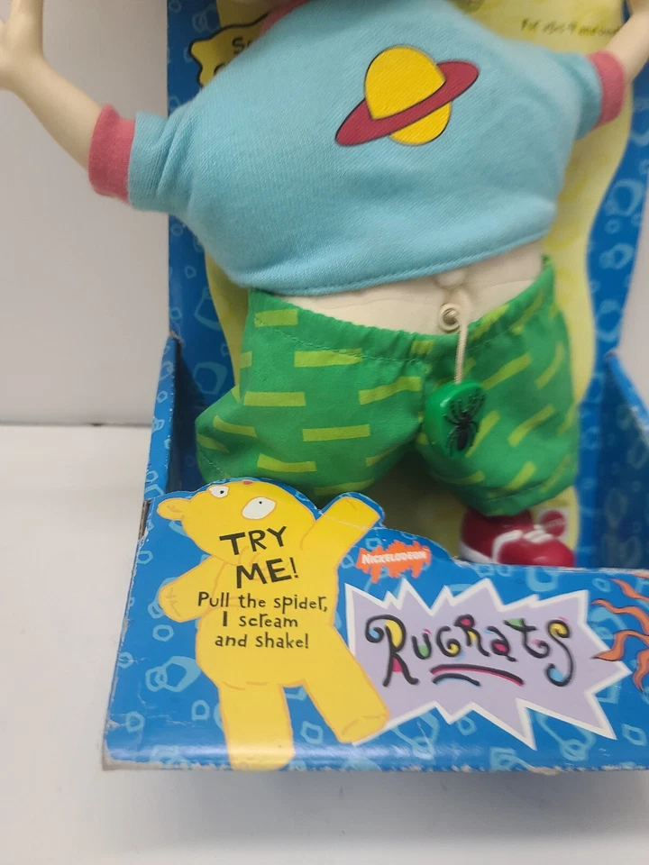 Rugrats Chuckie Finster 娃娃 Scared Scream Shake 1997 美泰 Nickelodeon 复古 — 第 4/4 张图片