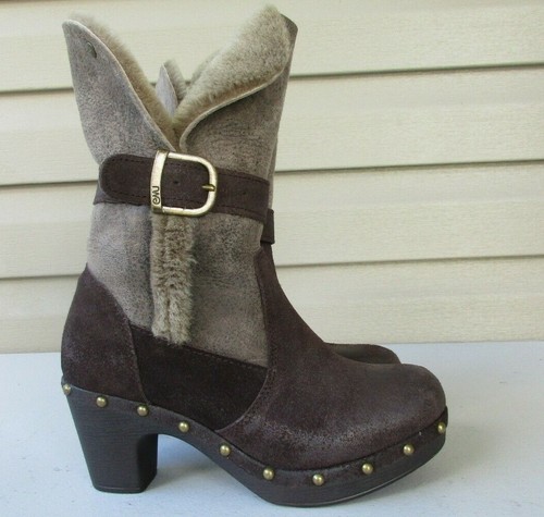 EMU Australia Heels Suede Boots MINT 