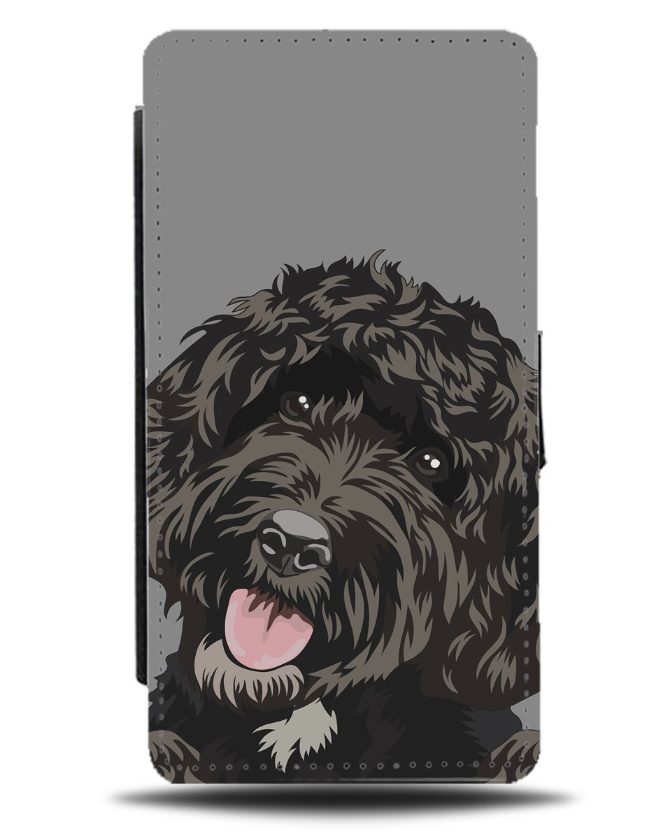 Labradoodle Phone Case Wallet - Black Labradoodle Phone Case Wallet - Black
