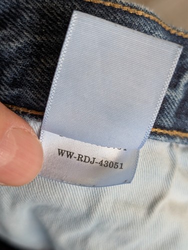 Everlane Jeans Women 23 Long Fits 24x28 Blue The 90's Way High Straight Button - Picture 9 of 13