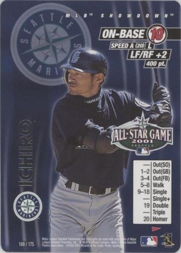 MLB Showdown 2001 Ichiro Suzuki Rookie Foil Holo Baseball Card