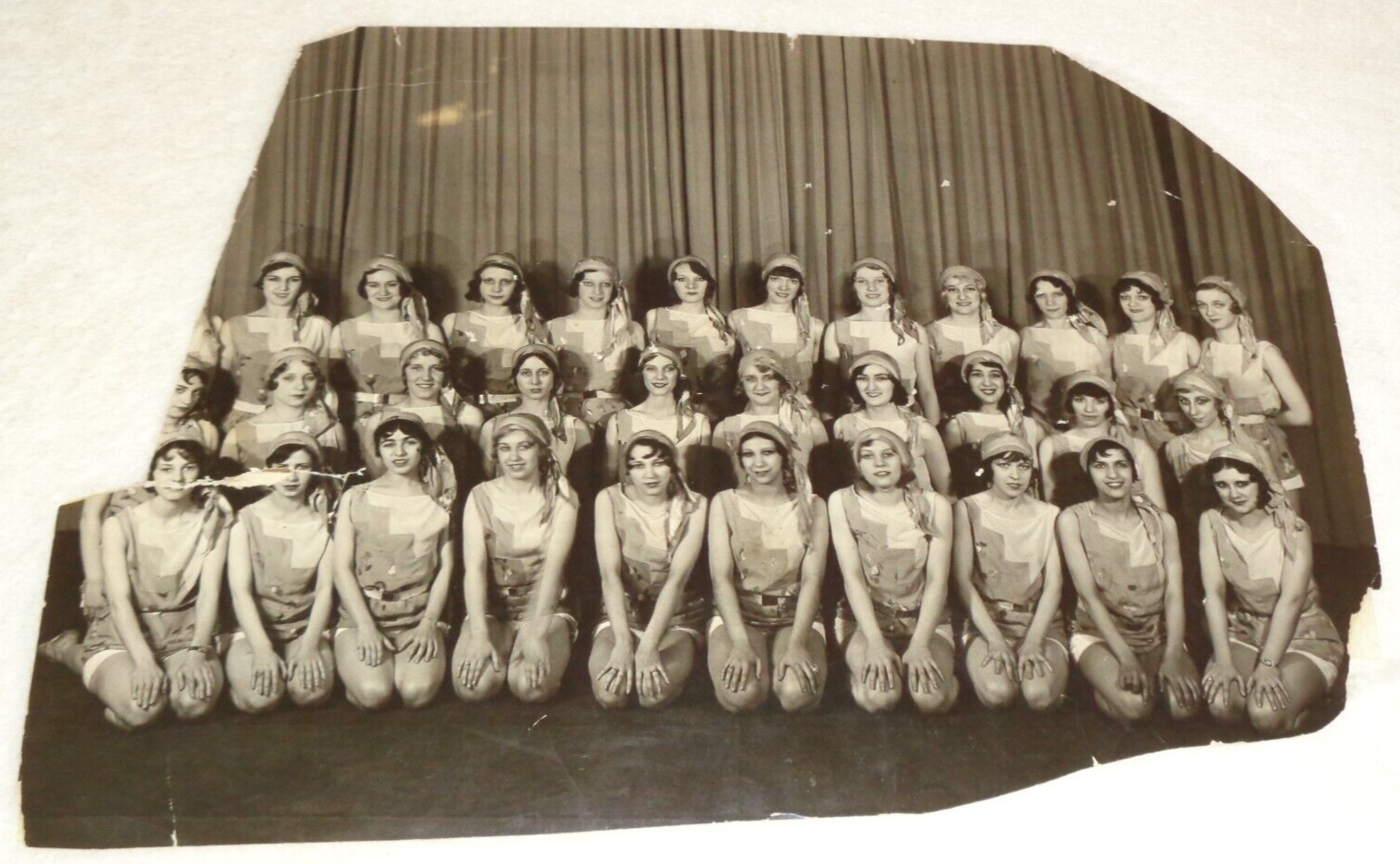 32 Roxyettes Broadway Dancing Pre-Rockettes 1920s NYC Antique Historical Photo