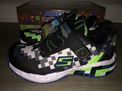 NEW Skechers Mega-Craft Sneakers Shoes 400000L Black Blue Lime Boys Youth Sz 12