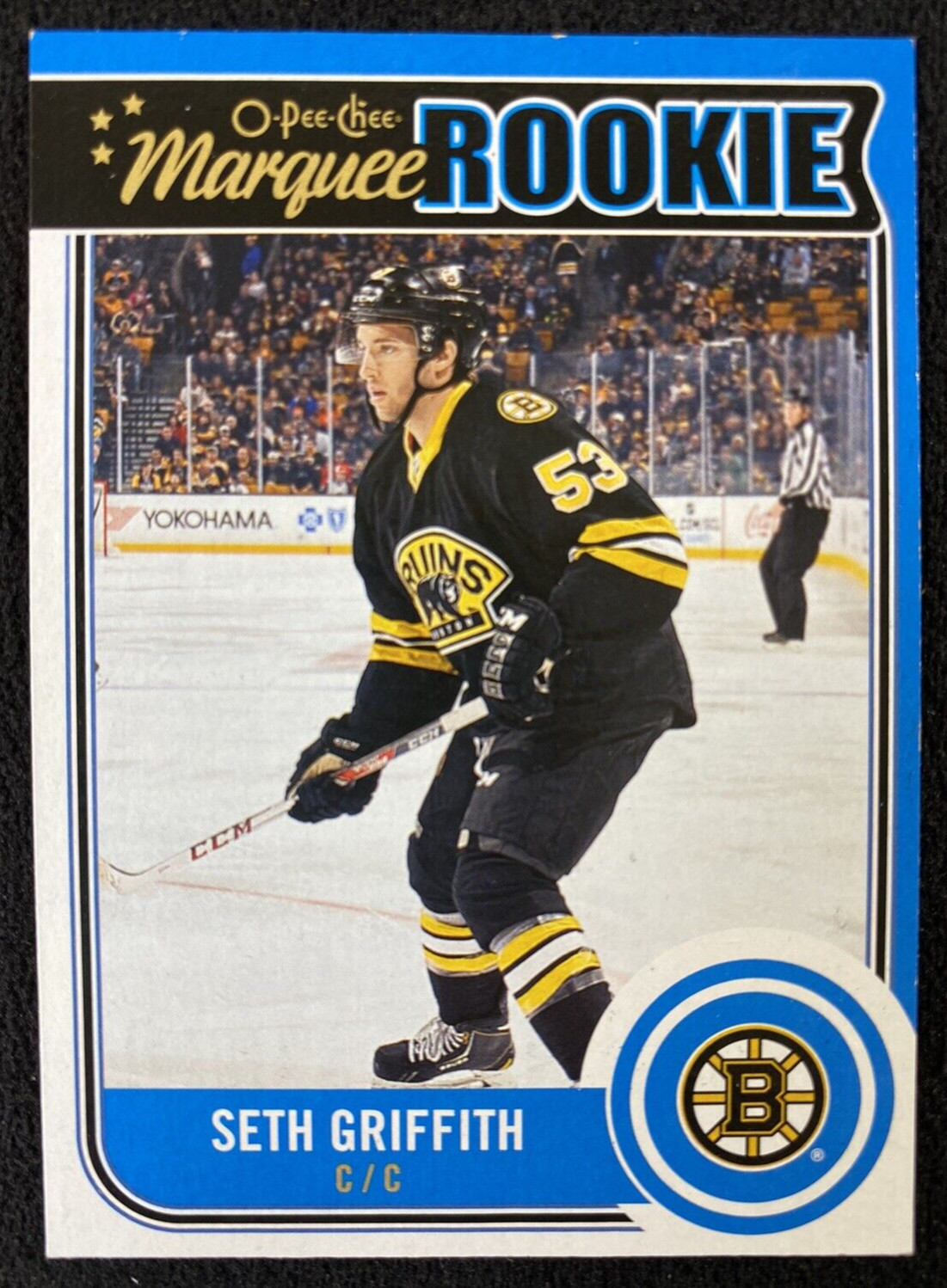 2014-15 O-Pee-Chee Update Seth Griffith marquee rookie #U16 Boston Bruins