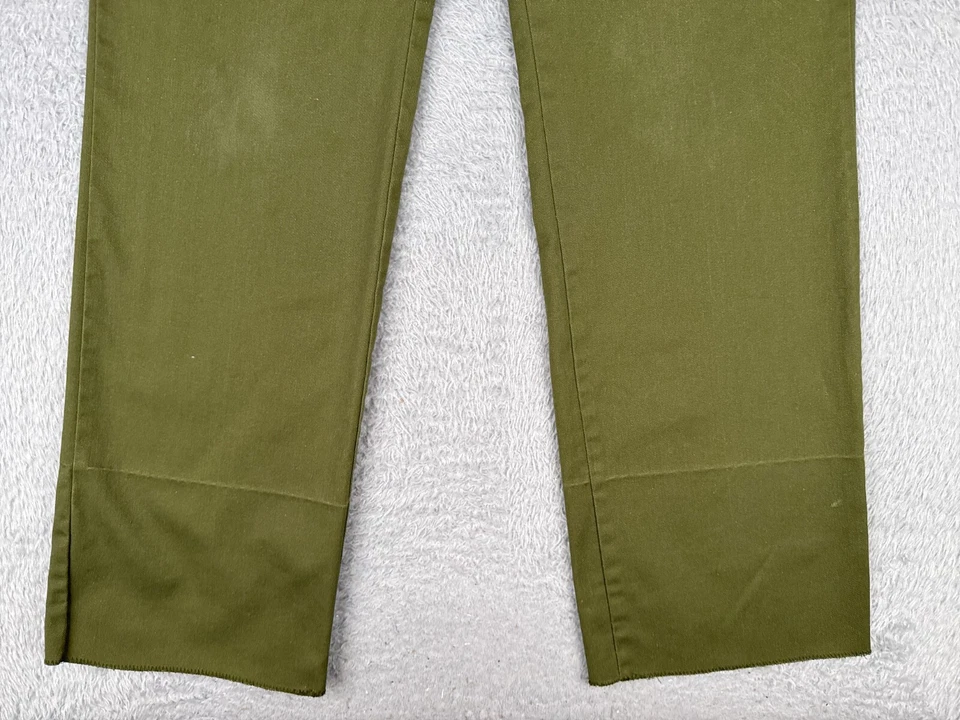 VINTAGE Boy Scouts Pants Men 32 Green Chino Official Uniform Twill Cotton 32x34 - Image 2 of 4