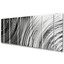 thumbnail 3 - Silver Wall Art Panels Large Metal Wall Decor Modern Abstract Contemporary Home