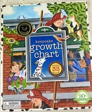 NEW eeBoo KEEPSAKE CHILD'S GROWTH CHART Fire truck Firefighter Dog Hero Height