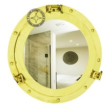Vintage Style Decorative Round Aluminum Porthole Wall Mirrors for 15 Inch RSV
