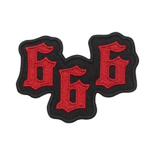 Devil 666 Movie Patch Embroidered Iron on Sew on Patch Badge For Clothes