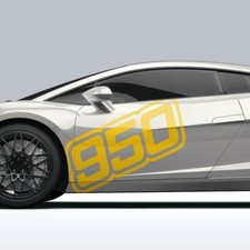 Aufkleber Startnummer Wunschnummer Set Dekor Nummer Auto Sticker Decal #1438-50