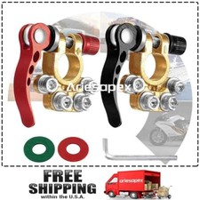 2Pcs Car Battery Terminals Connector Clamp Quick Release Adjust Disconnect Tools