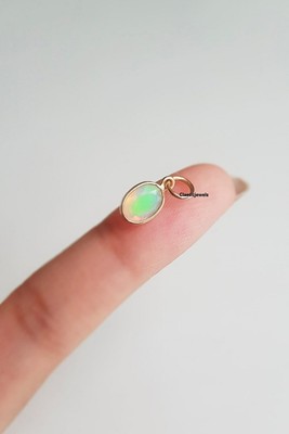 Nice Ethiopian Opal Gemstone 925 Sterling Silver Valentine's Day Pendant