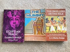 Egyptian Magic / Mummy / Dwellers Nile Wallis Budge Vintage Paperback Lot Occult