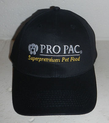 NEW Pro Pac Superpremium Pet Food Cat Dog Logo Black Adjustable Baseball Hat Cap
