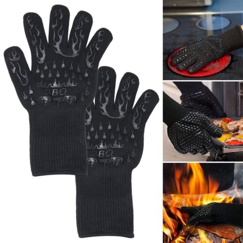 Glocke zum Grillen Hohe Temperaturbeständigkeit BBQ Handschuhe Oven Mitts - Bild 1 von 15