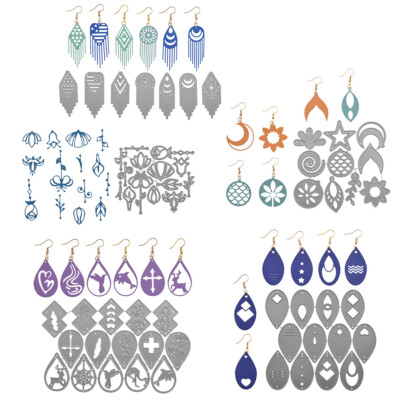 Earring Cutting Dies Teardrop Die Cuts Leather Embossing Jewelry Making  Craft