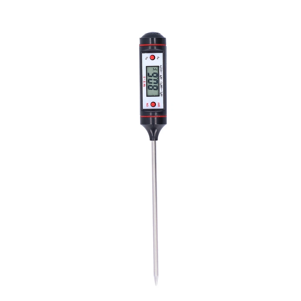 Meat Thermometer Digital Food Probe BBQ Cooking Tools ‑50℃~+300℃ Plug‑in Meter