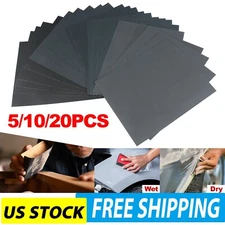 9 x 11'' Premium Wet & Dry Sandpaper for Metal Sanding Auto Polish 240-1500 Grit