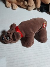 POUND PUPPIES BROWN PUPPY Plush toy TONKA 1985,VGC. 7 Inch,