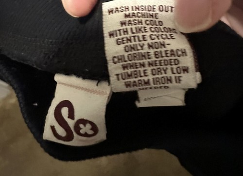 So Black Sweatpants Size Girls Large 14 With LOVE Graphic On The Butt - Picture 4 of 4