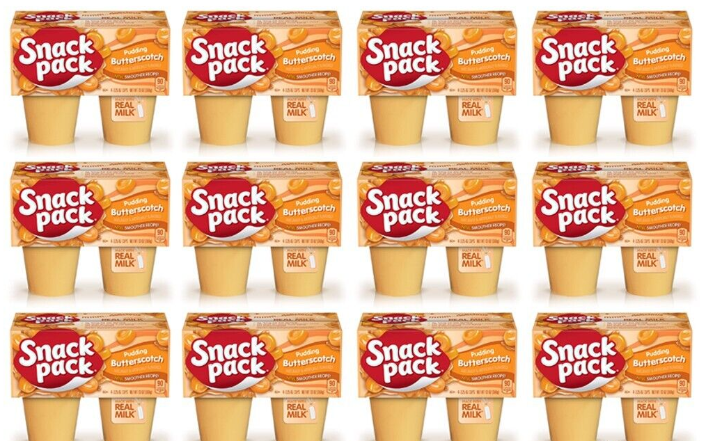 Snack Pack Butterscotch Pudding Cups, 4 Count, 12 Pack, 48 Cup Total eBay