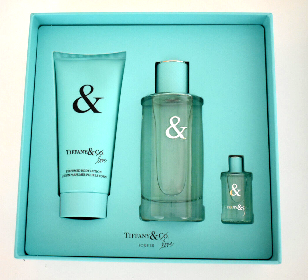 香水(女性用) Tiffany & Co. Love Perfume Set TIFFANY & CO. TIFFANY LOVE EDP 3.0oz/90ml Spray ~ 3 Piece