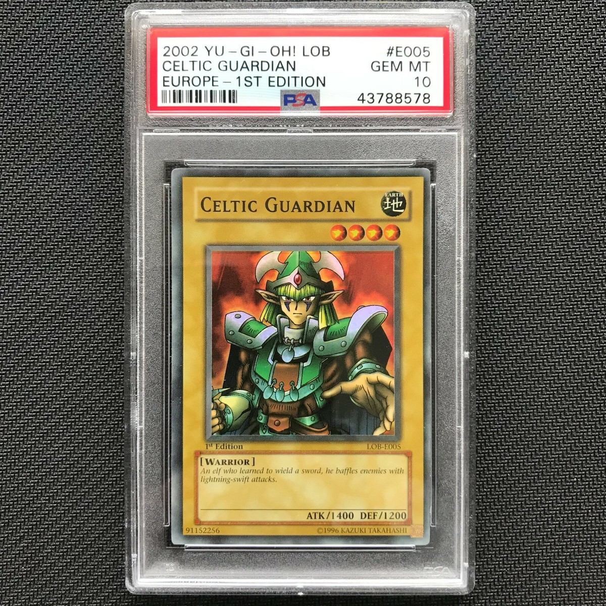 Celtic Guardian LOB-E005 - Super Rare 1st Edition - PSA 10