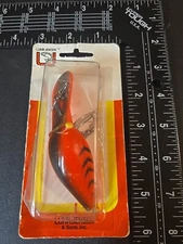Luhr Jensen Hot Shot SE Magnum Orange RATTLE Lure 4" Mint NIP Vintage