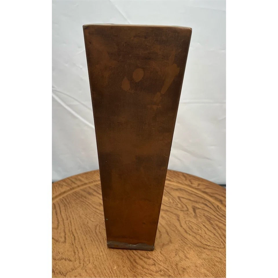 Jarrón Cónico Cobre 10” Marrón Decorativo Decoración Contemporánea Hecho en Turquía Foto 2 de 4