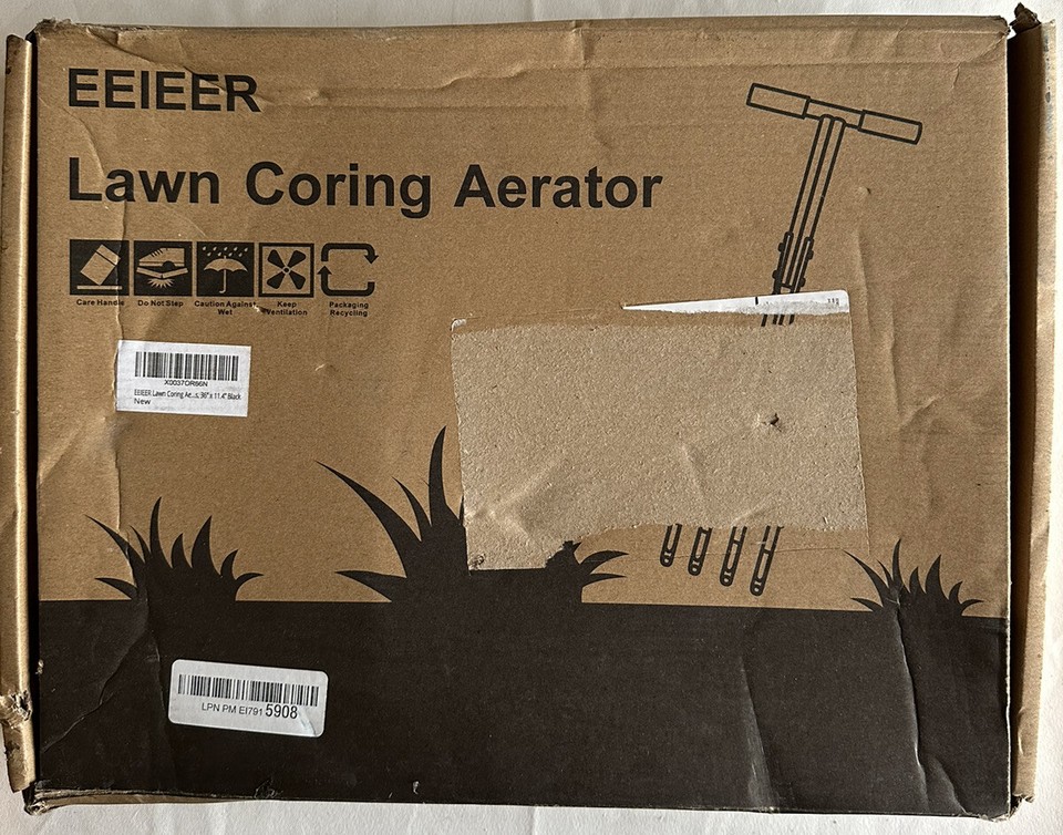 Watch EEIEER Lawn Coring Aerator with Soil Storage Basket on...