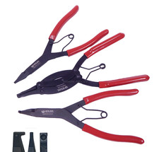 Wilde 3pc Lock Ring Pliers Set Compound Right Angle 90 Straight Black Oxide USA