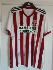 Sheffield United 2018/19 squad signed shirt
