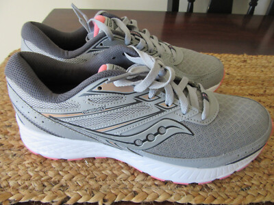 Saucony Cohesion 13 Running Women s Shoe Size US 11 | EUR 43 GREY PINK NEW