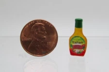 Dollhouse Miniature Replica Salad Dressing Bottle of Italian  HR54273